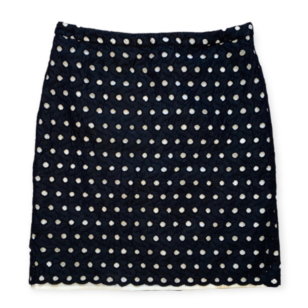 LOFT Eyelet Lace Overlay Pencil Skirt